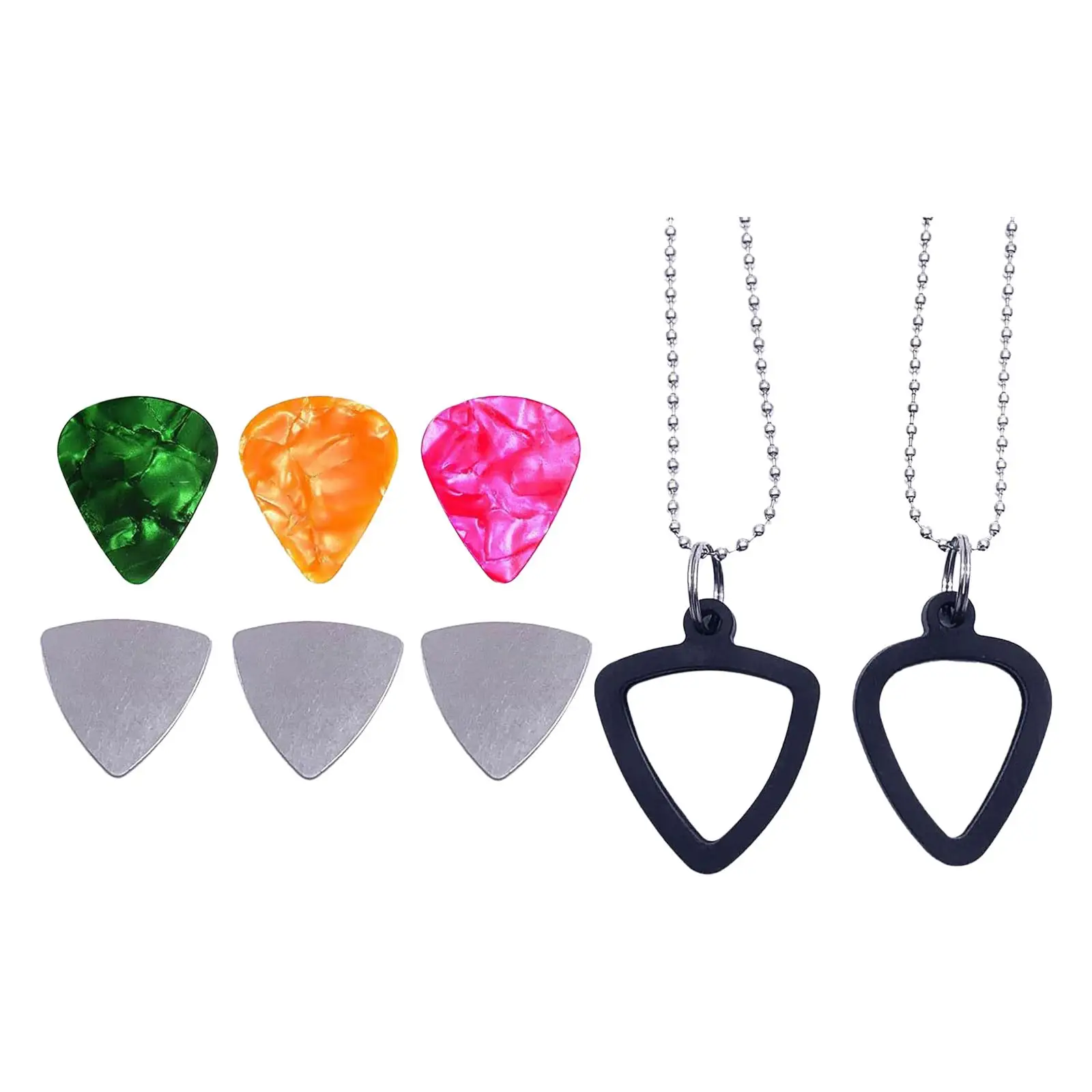 Guitar Pick Necklace, Guitar Pick Pendant, Guitar Picks Storage Necklace, Guitar