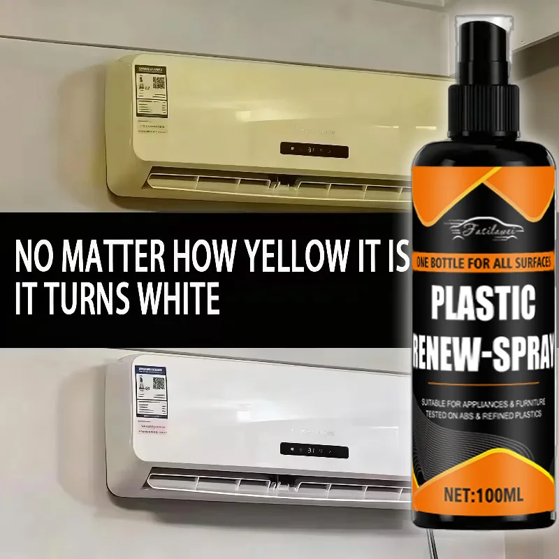 Heavy-Duty Fast-Acting Plastic Yellowing Remover Spray for AC Units Car Headlights Panels Appliances & Electricals