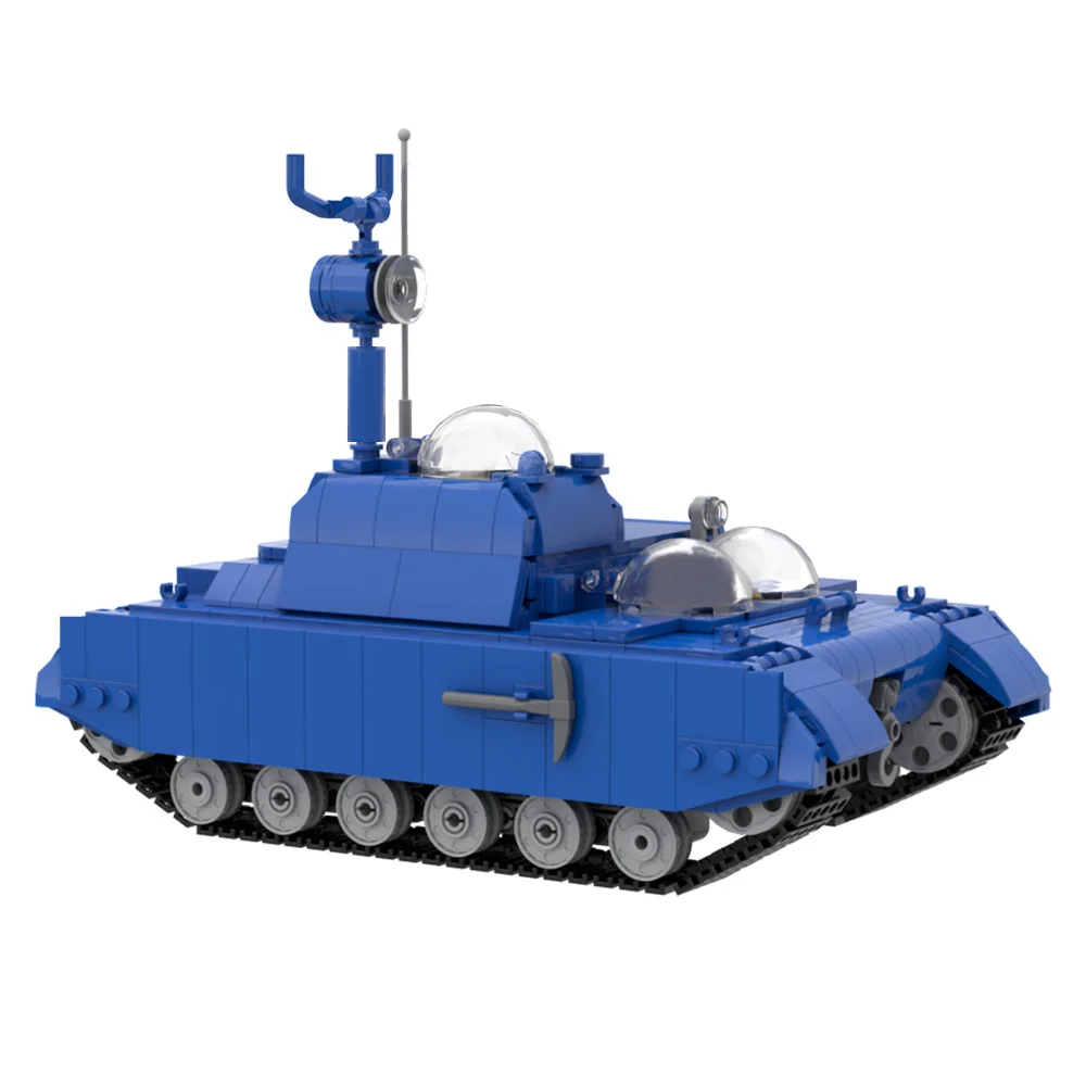 MOC Explorers On The Moon Tank Building Blocks Games High-tech Vehicles Tank Bricks Toy Adult Gift