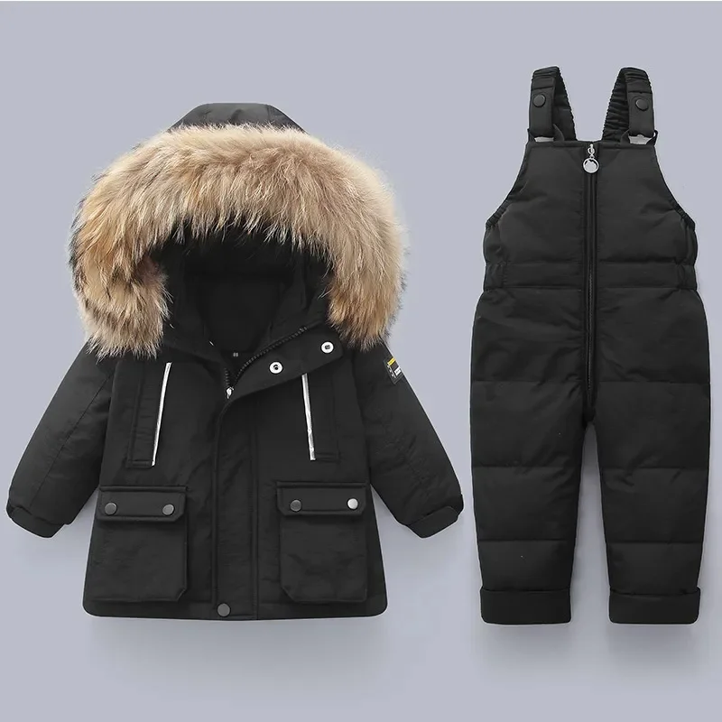 New boy baby children snow suit thicken warm down jacket infant overcoat winter coat toddler girl clothes parka kids clothing