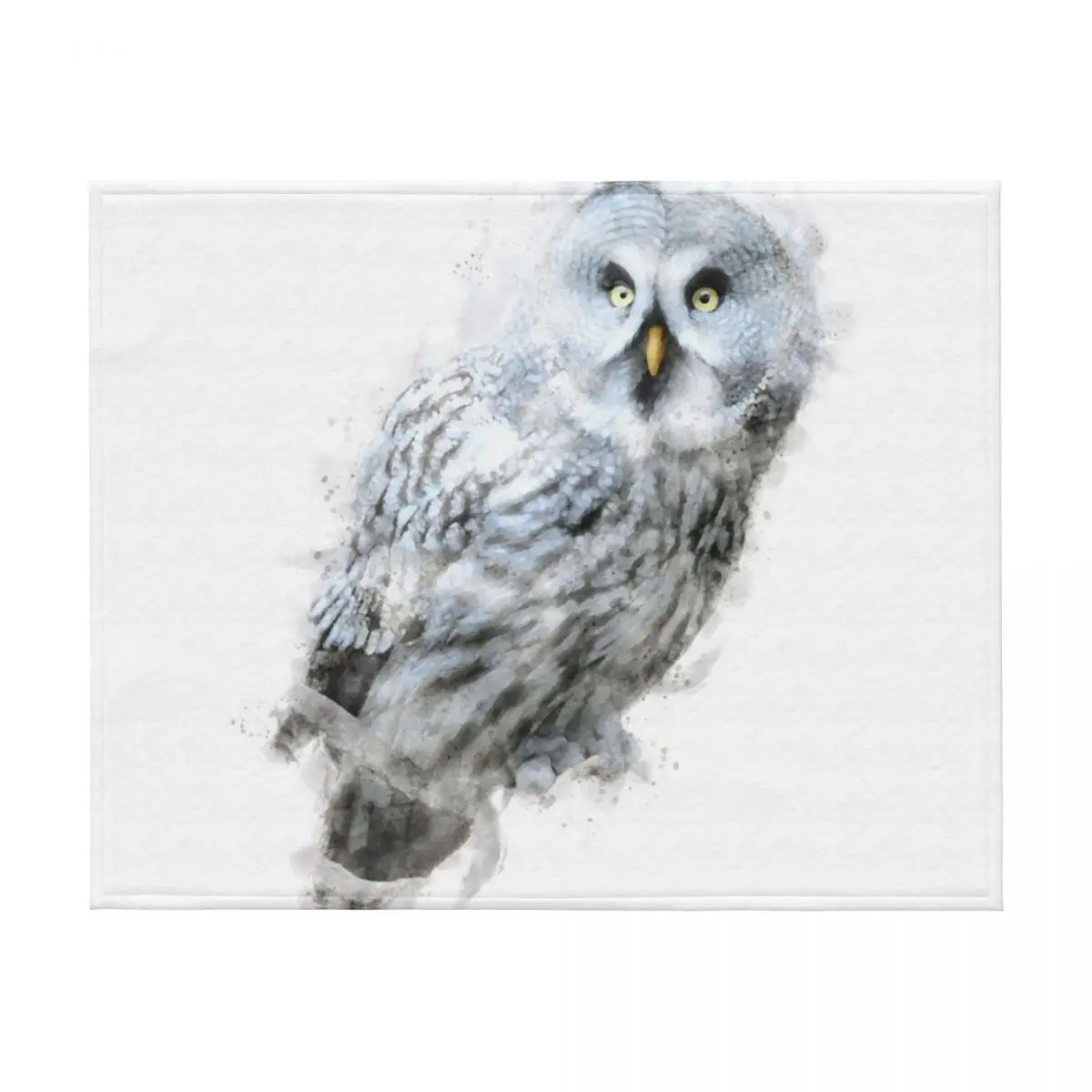 بطانية رمي البومة الرمادية الرائعة، أريكة مزخرفة، أريكة شتوية، كيس نوم لبطانيات الأريكة #2