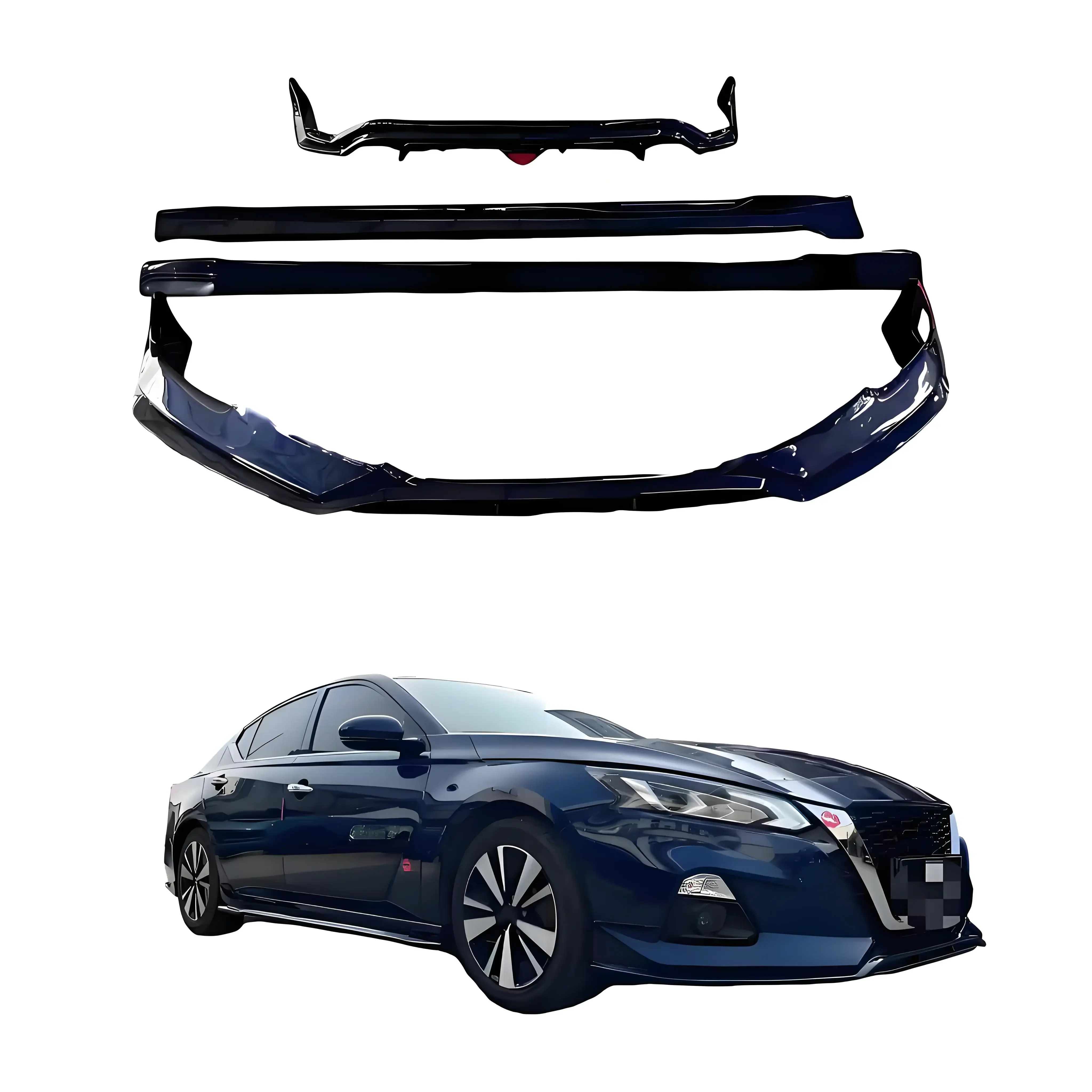 

Aftermarket parts Pp Body Kit Front Bumper, Rear Bumper and Side Skirt For Nissan ALTIMA 2019 2020 2021