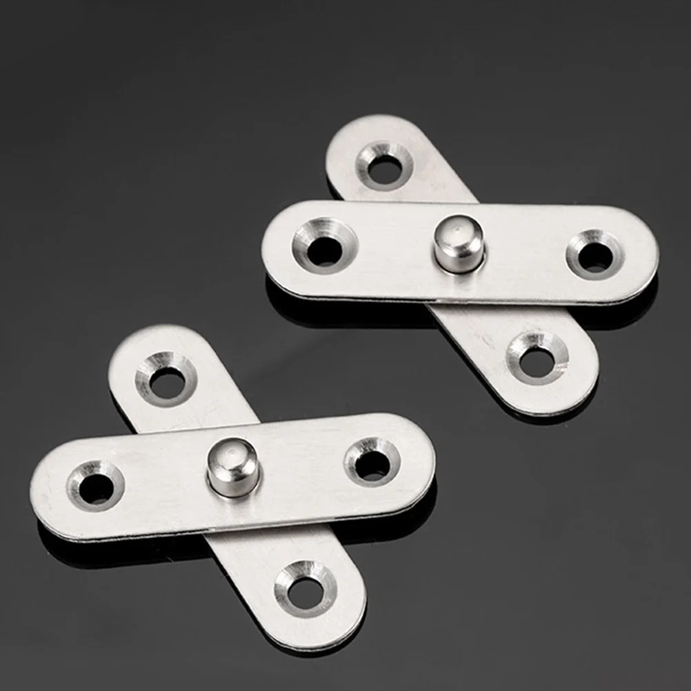 

10pcs Stainless Steel Hinges Heavy Duty Hidden Pivot Hinge For Bookcase Cabinet Door Furniture Hardware Swinging Door Hinge