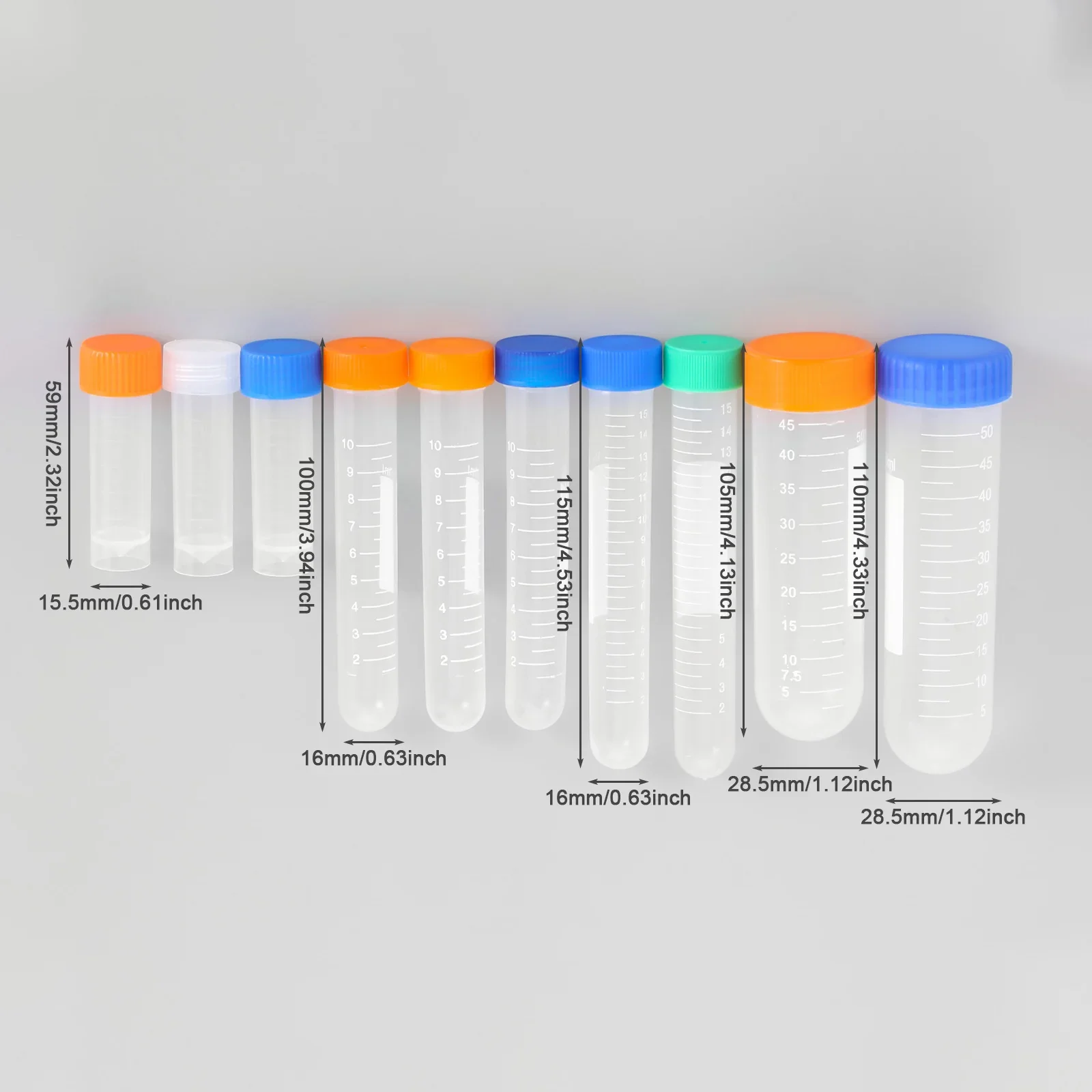 5Pc 5/10/15//45/50ml Embroidery Felting Bottle Cross-stich Sewing Needle Box Bead Pins Case Sewing Needle Containers Holder Tube