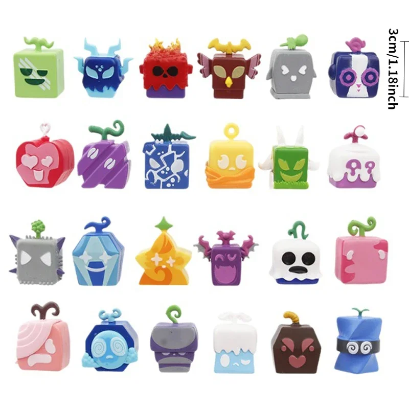 Blox Fruits Personaggio del gioco Figure Modelli Ornamenti per il desktop Giocattoli Regalo PVC Diavolo Fruit Brooks Giocattolo di frutta Regali di compleanno per bambini