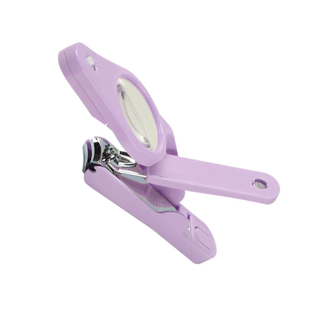 

1pc Durable Nail Clipper LED Light Fingernail Toenail Women Child Adjustable Magnifier Non Slip Handle Rust Free Sturdy