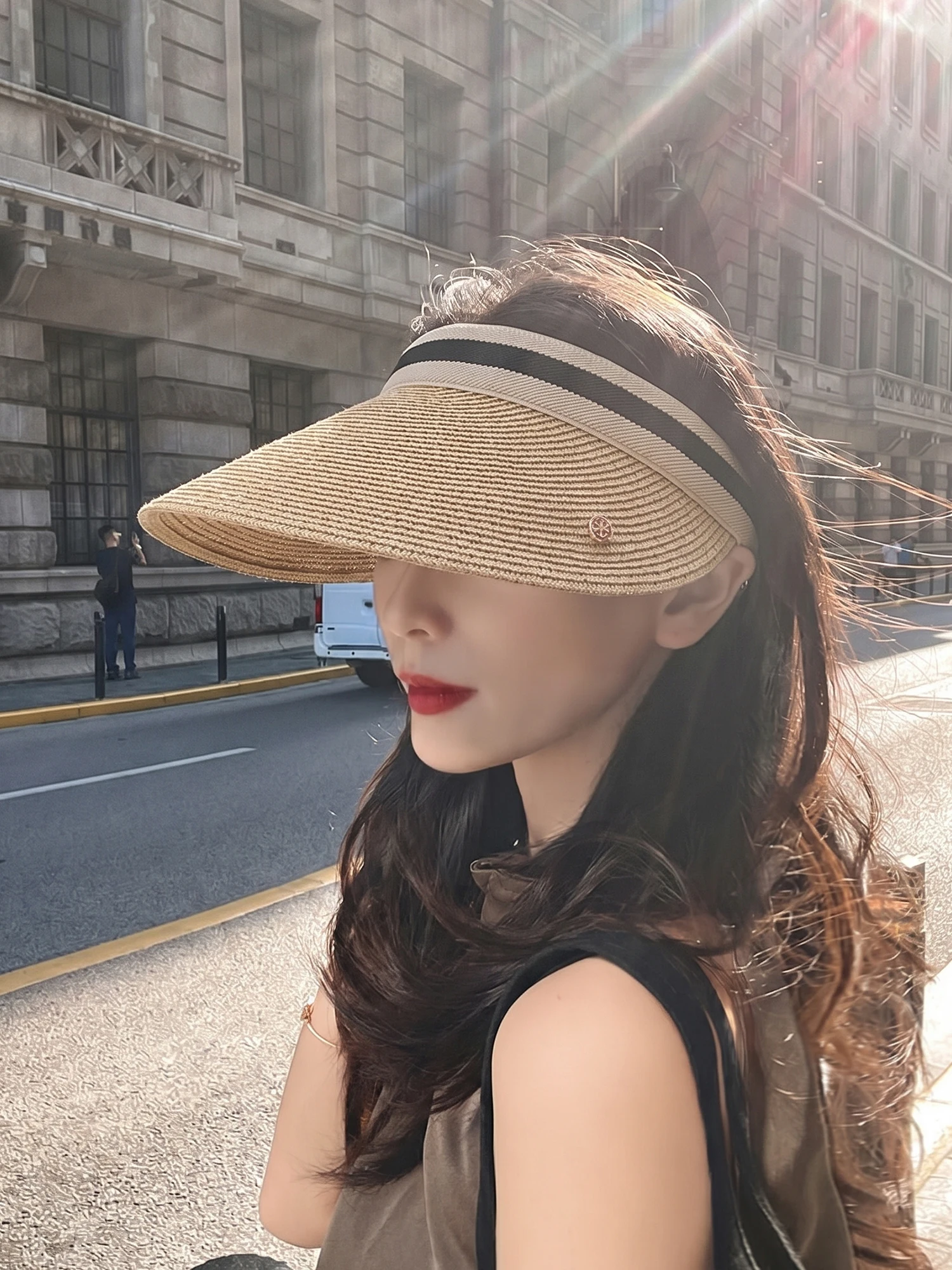 new-ferrisman-yun-women's-straw-hat-summer-outdoor-beach-sun-protection-wide-brim-breathable-foldable-upf50-adjustable-size