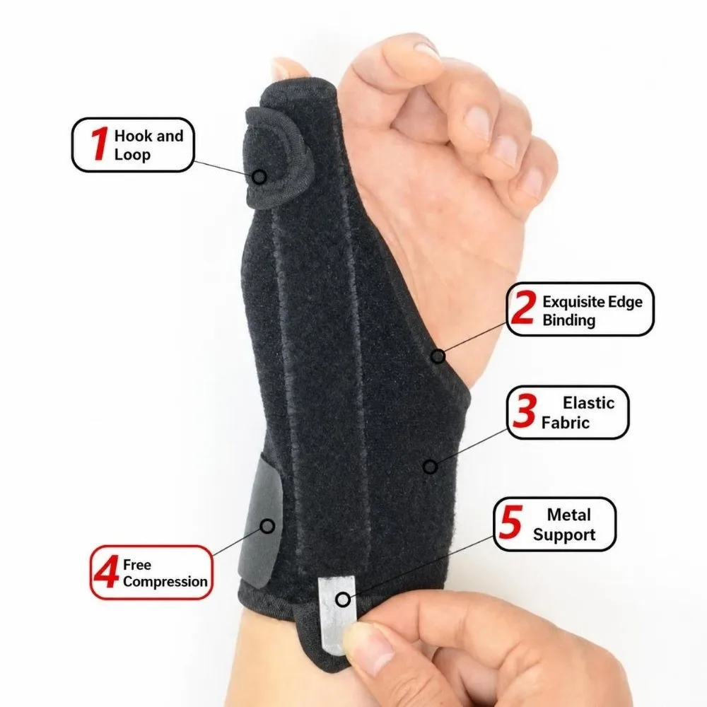 with Aluminum Plate Support Strip Finger Clamp Adjustable Widened Fingers Aluminum Plate Supported Detachable Breathable