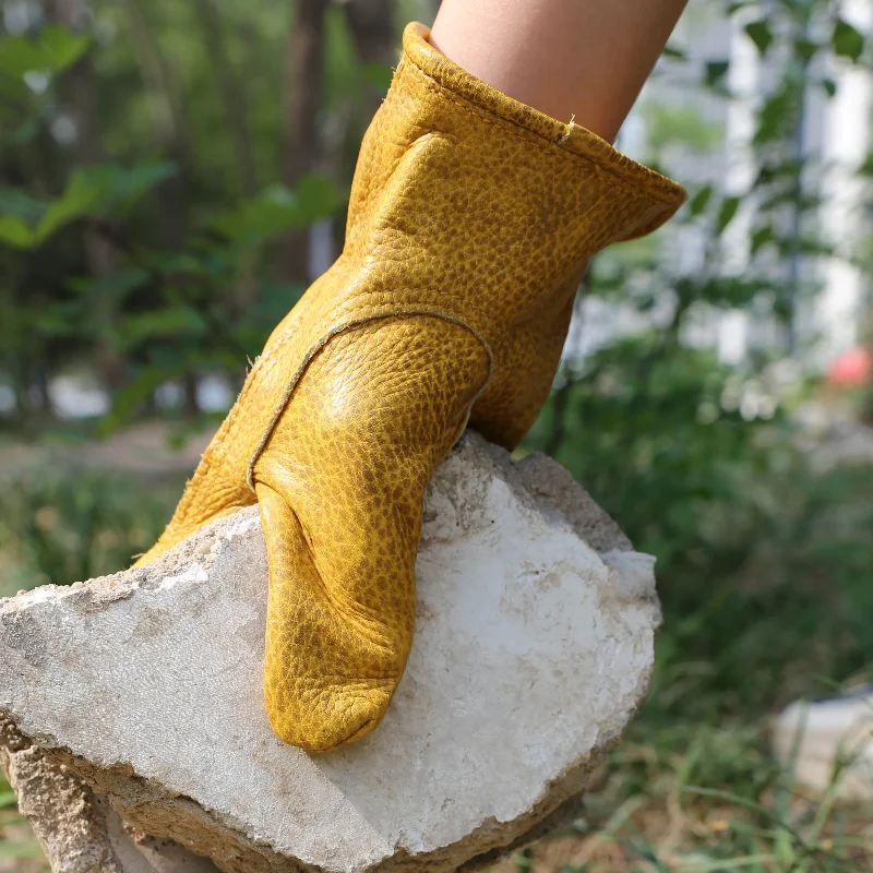 

Кожаные рабочие перчатки для садоводства, защищенные от шипов садовые перчатки для мужчин и женщин, сверхпрочные кожаные рабочие перчатки для мужчин