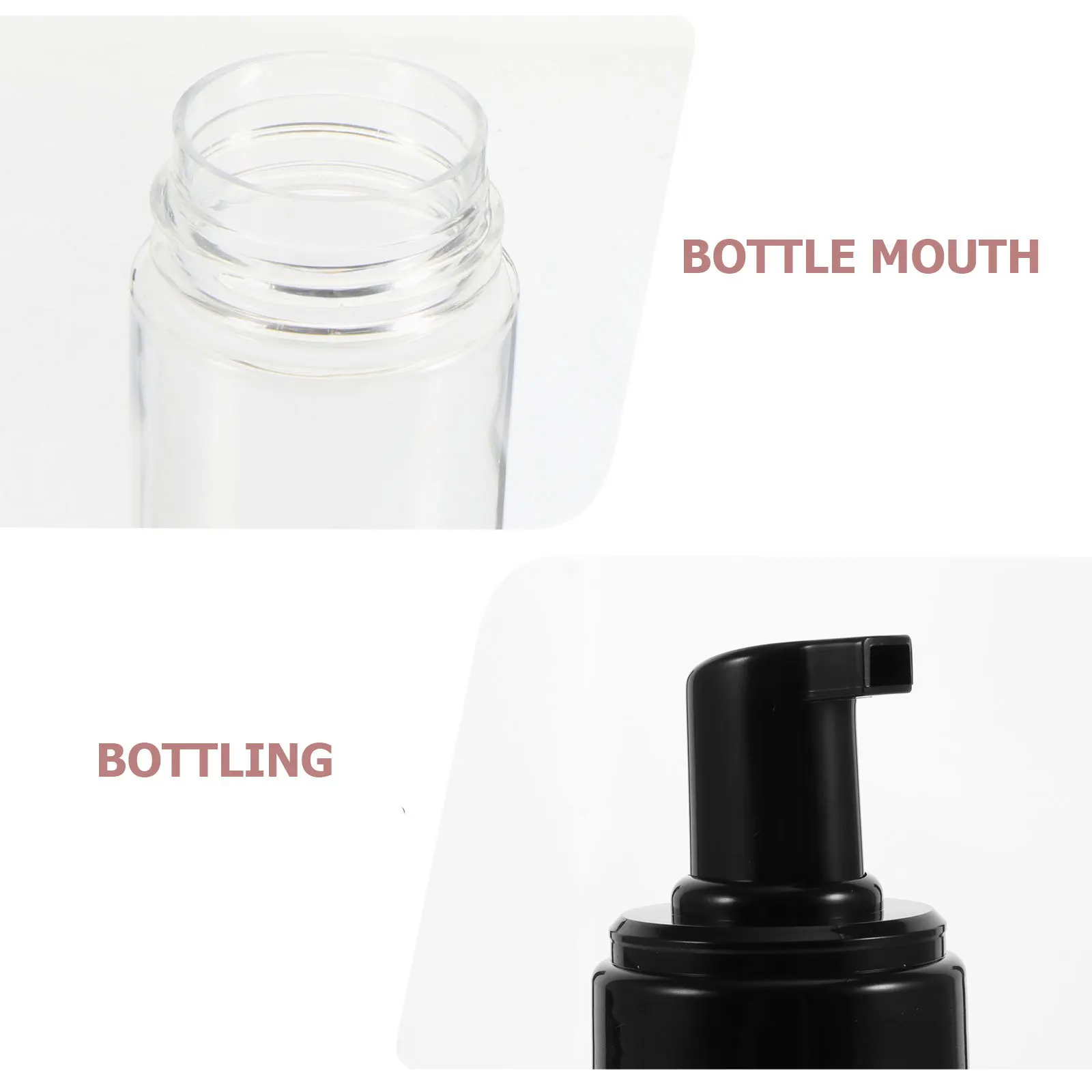 3 قطع من زجاجات مضخة توزيع مستحضرات التجميل للسفر، حاويات تخزين مقسمة فارغة قابلة لإعادة الملء، مريحة للسفر