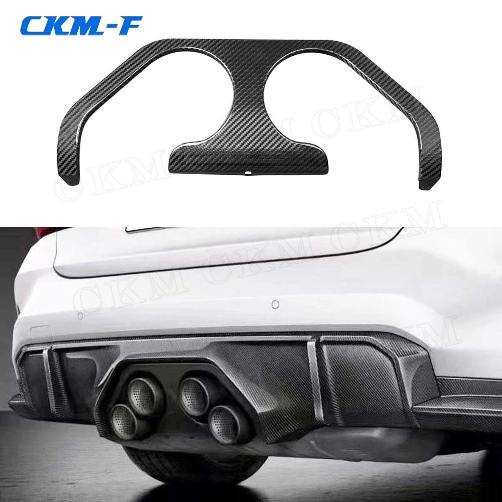 

Dry Carbon Fiber Rear Bumper Lip Diffuser Spoiler Exhaust Car Decoration Body Kits For BMW 3 4 Series G80 G82 G83 M3 M4 2021+