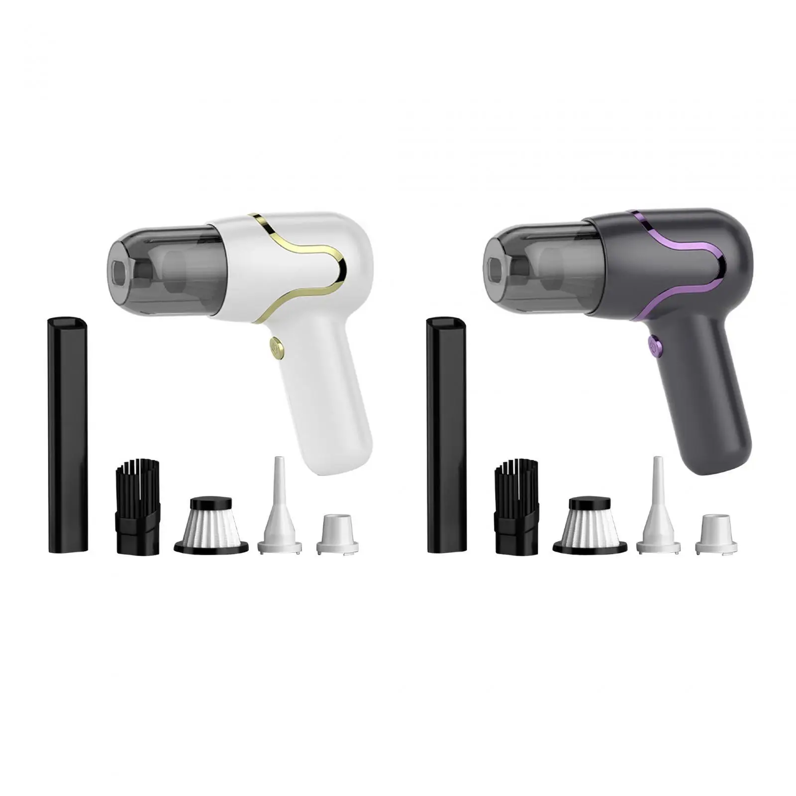 Mini bezprzewodowy samochodowy odpylacz 15x14cm Uniwersalny do laptopa samochodowego