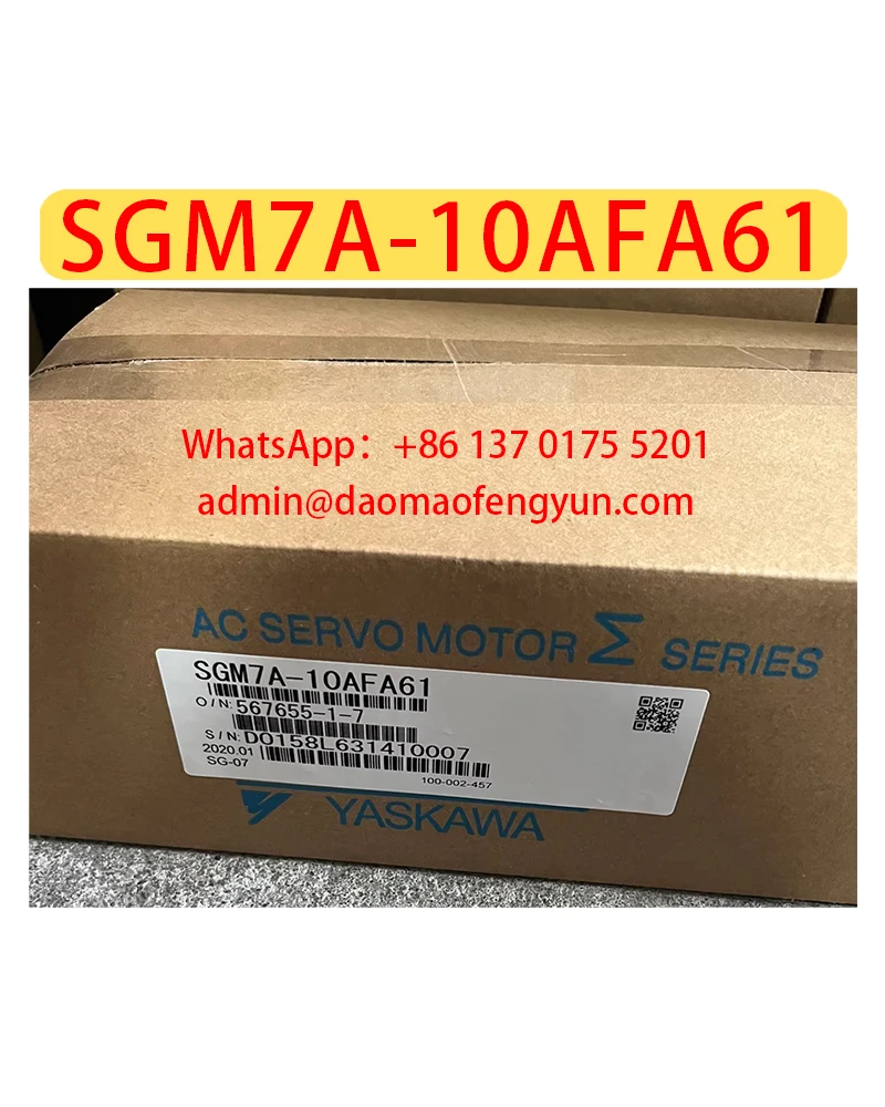 

SGM7A-10AFA61 Brand New Servo Motor SGM7A 10AFA61，Fast shipping