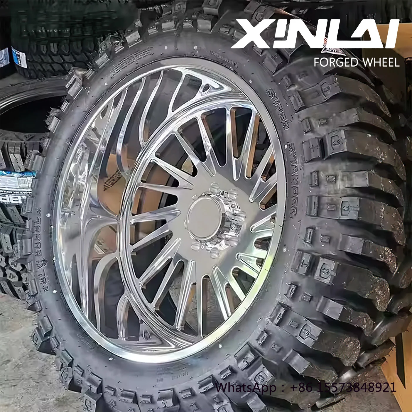 

BJCar Rims Off-road 17-26 Inch 5x127 5x139.7 6x135 Chrome Deep Concave Alloy Forged Wheels for F150 GMC Pickup Wheel