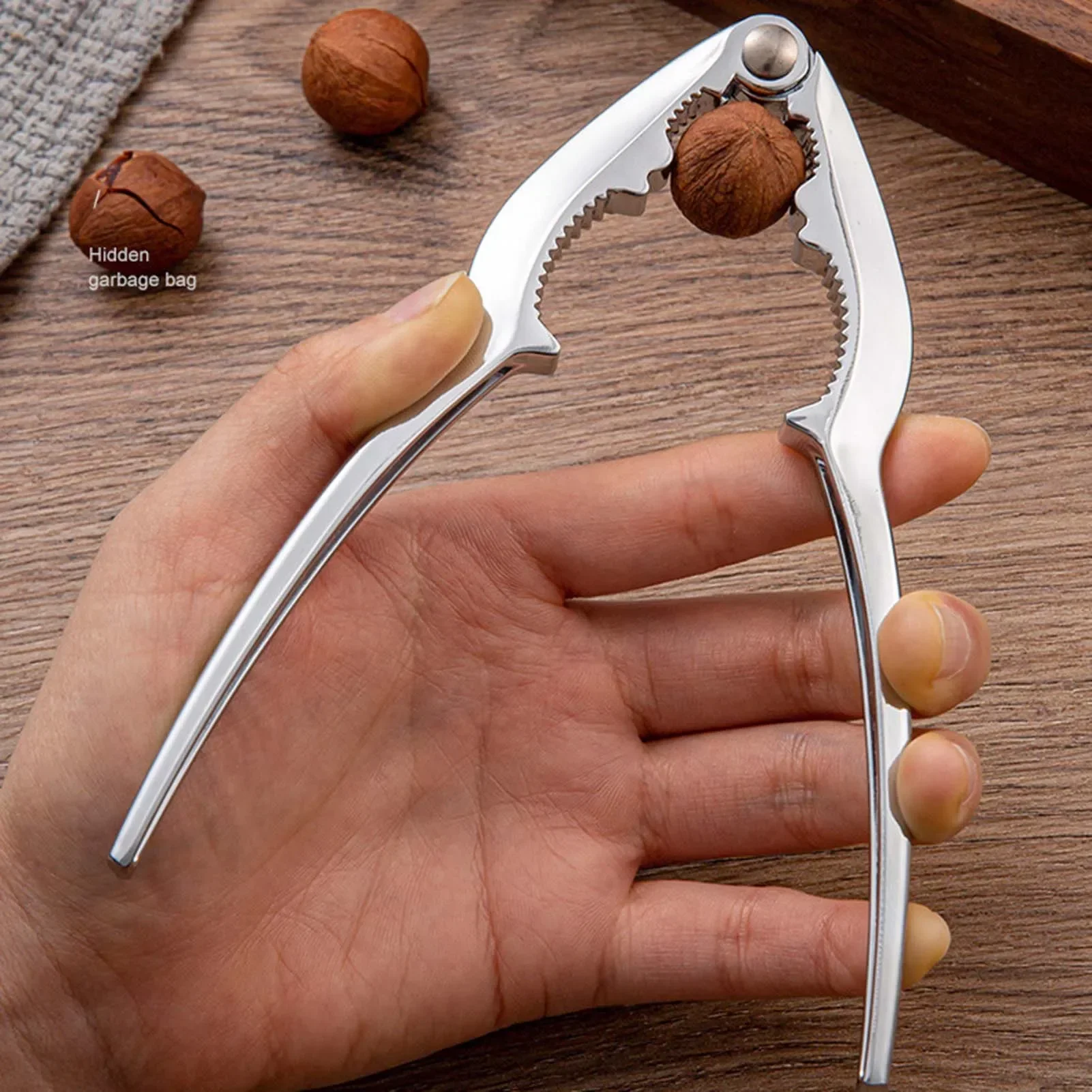 1 unids/lote, nuevo estilo, herramienta multifuncional para galletas de nueces, desgranadora de nueces, Clip para nueces, conveniente para el usuario para pecanas, almendras, nueces brasileñas
