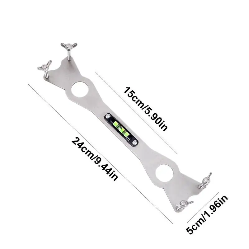 Multifunctionele loodgietersleutel voor onder gootsteen Waterleiding nivelleringssleutel Roestvrij staal universeel gereedschap
