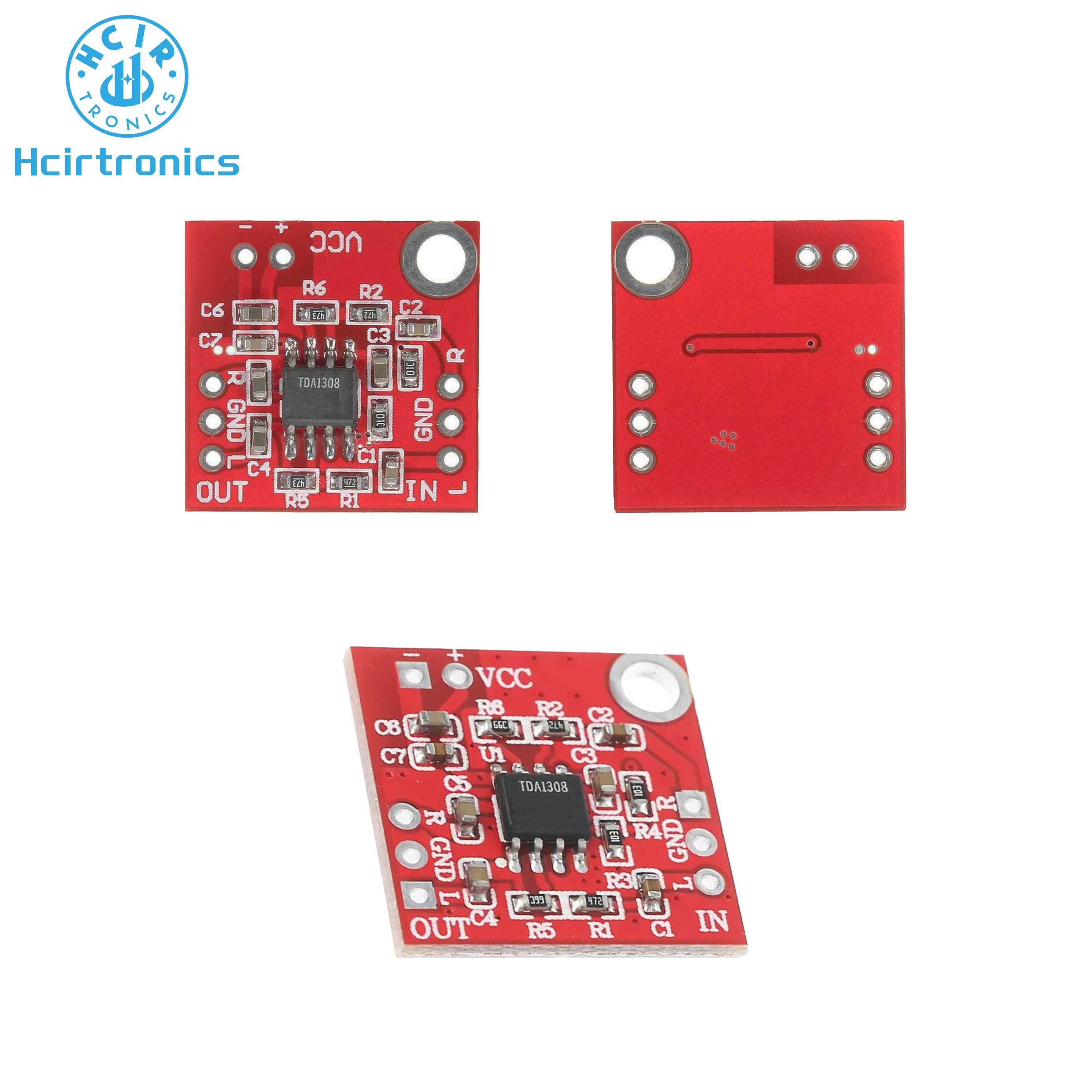 Mini TDA1308 Headphone Power Amplifier Board module Audio Preamplifier 3V-6V Class A Class B Stereo Sound Board Low Power AMP