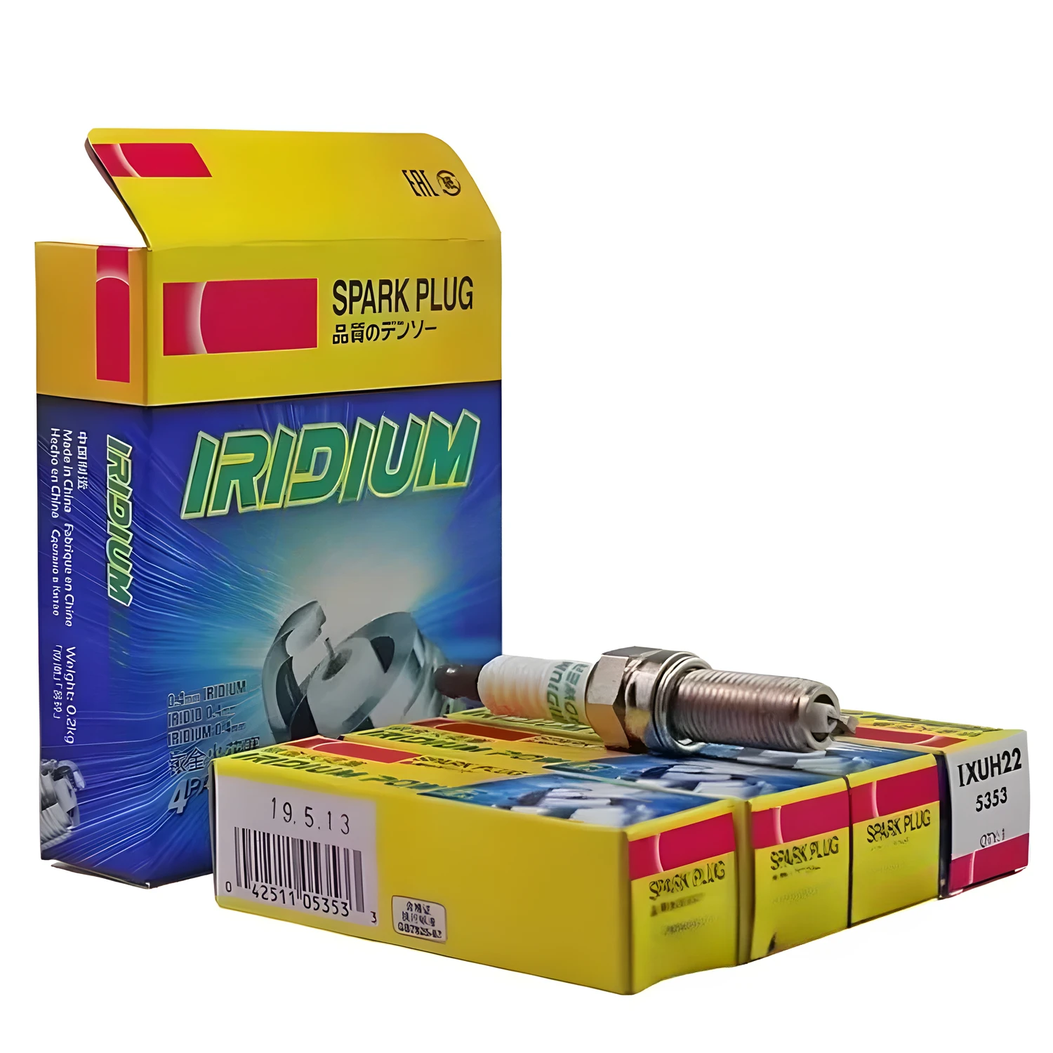 4pcs IXUH22 5353 Iridium Spark Plugs VXUH22 XUH22TT IXUH22I IXU22HPR I53 267700-6450 I53 PLKR6A ILKR7E6 LKR7AI 5149 5318 Auto