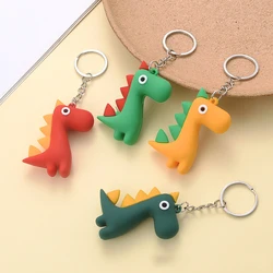 Criativo Animal Cartoon Key Ring, Dinosaur Key Holders, apto para mulheres, homens, criança, chaves do carro, acessórios para sacos, presentes, 1pc