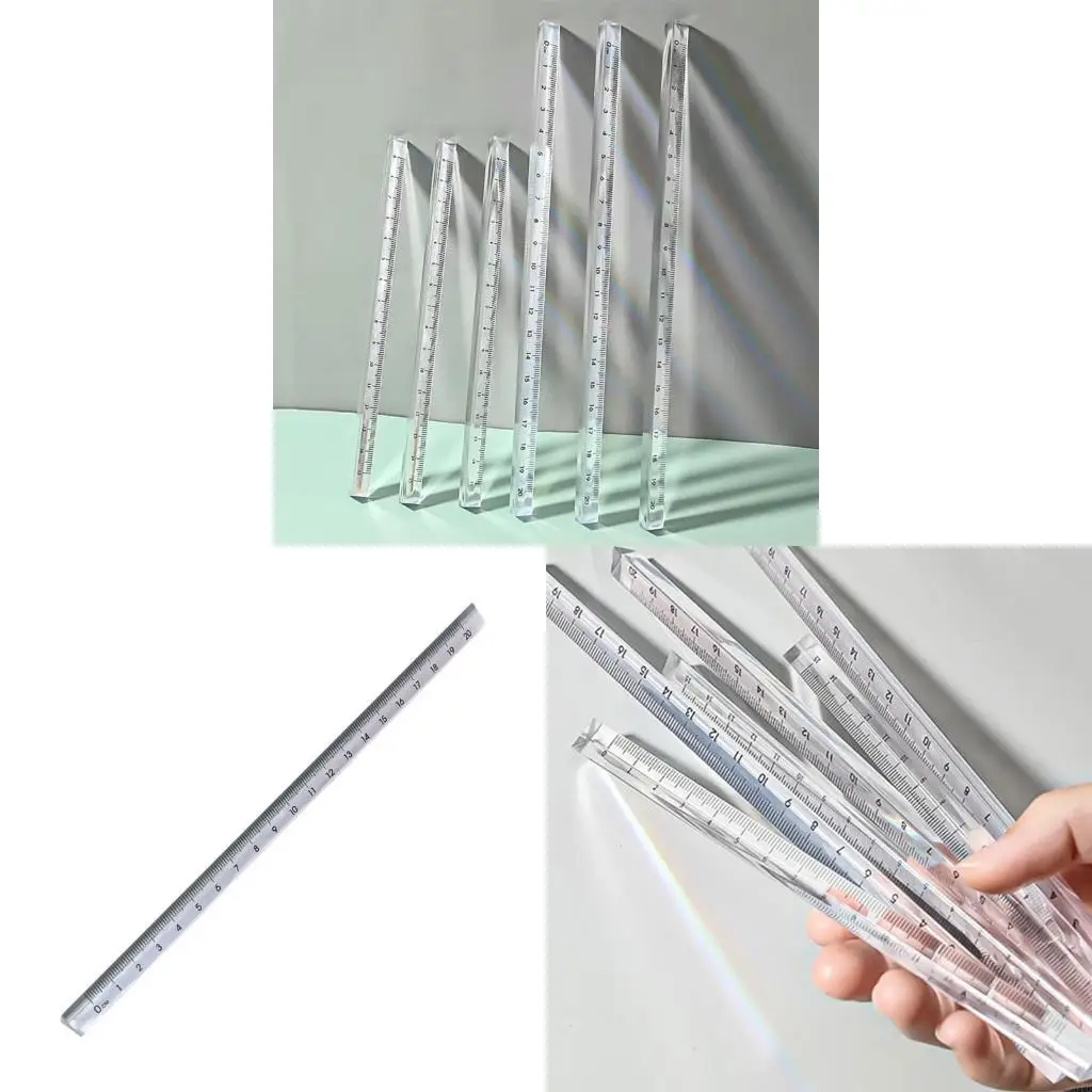 M5TB Simple Straight Ruler Triangular Prism Ruler Easy Carry для колледжа офис