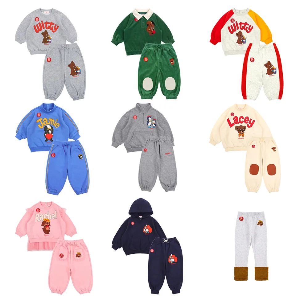 

Spring Bp Boys Cartoon Sweatshirts Hoodies Pants Suits Kids Cotton Clothes Baby Girl Outfit Set Coats Pullover Children Trousers