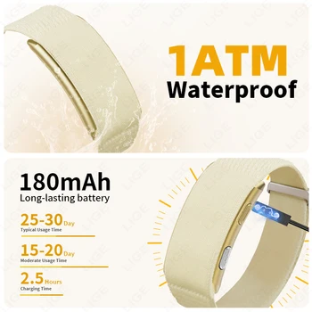 LIGE ECG+PPG Smart Bracelet Men Women Uric Acid Body Fat Body Temperature BP Five Organ Health Smartwatch Sports Fitness Band 6