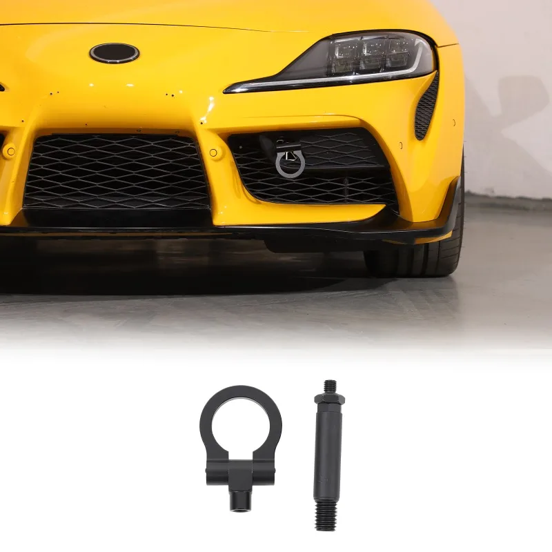 

Aluminum Alloy Black For 2019-2026+ Toyota Supra Car front bumper trailer vehicle towing hook modification accessories