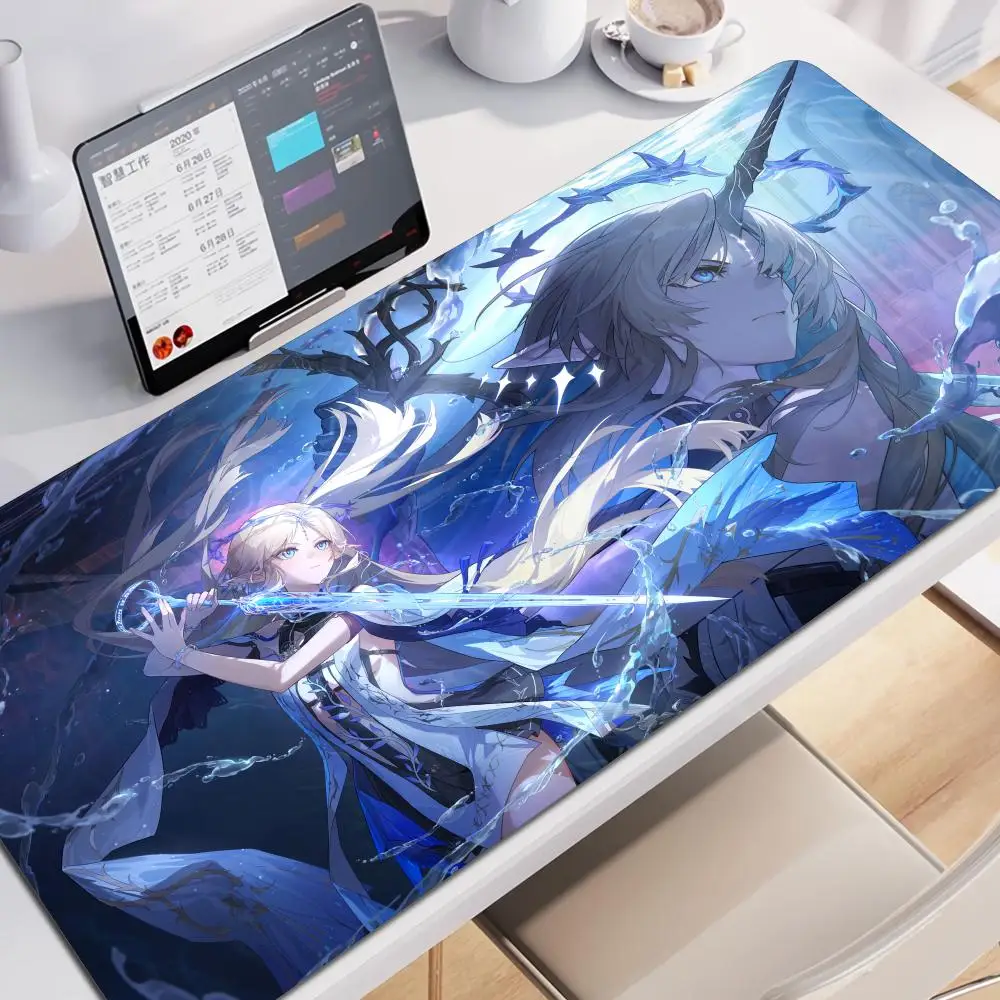 

Cartethyia Wuthering Waves Rubber Mouse Pad Game Laptop Play Mat Extra Large Kawaii Non-slip Mouse Pad Gaming Accessories XXL