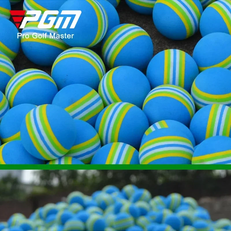 10x Golf Swing Training Foam Balls Indoor Practice Rainbow Sponge Balls Flexible Soft Golf Practice Ball Training Aid Accessory