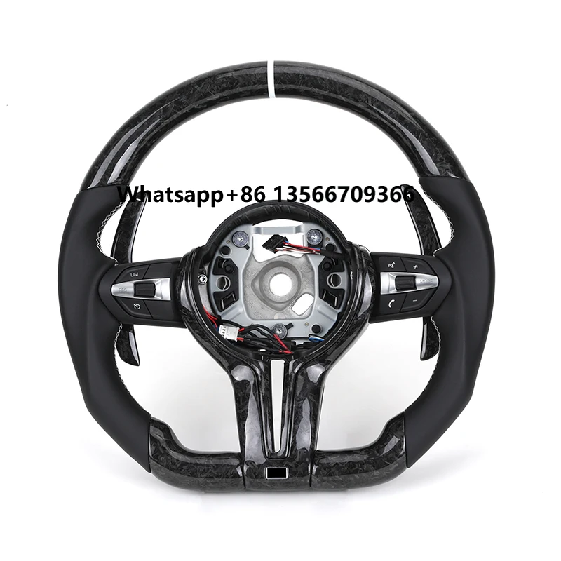 

Custom Half Leather Forged Carbon Fiber M Sport Steering Wheel for F10 F20 X3 F25 F15 F30 M3 F80 M4 F82 M2 F87 M5 E90 E92