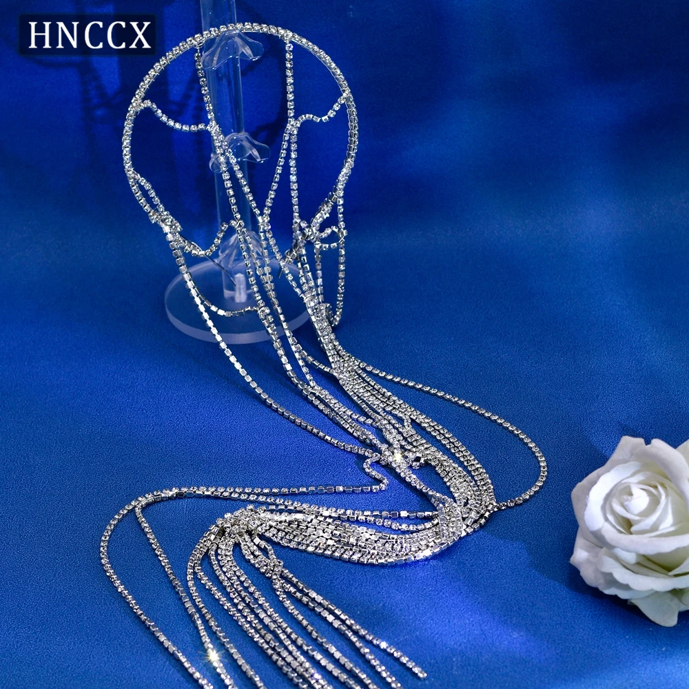 HNCCX-Bandes de Sauna pour Patients avec Longue Perceuse, Pompons, Coiffure en Strass de Mariage, Accessoires pour Cheveux, Vêtement CP657