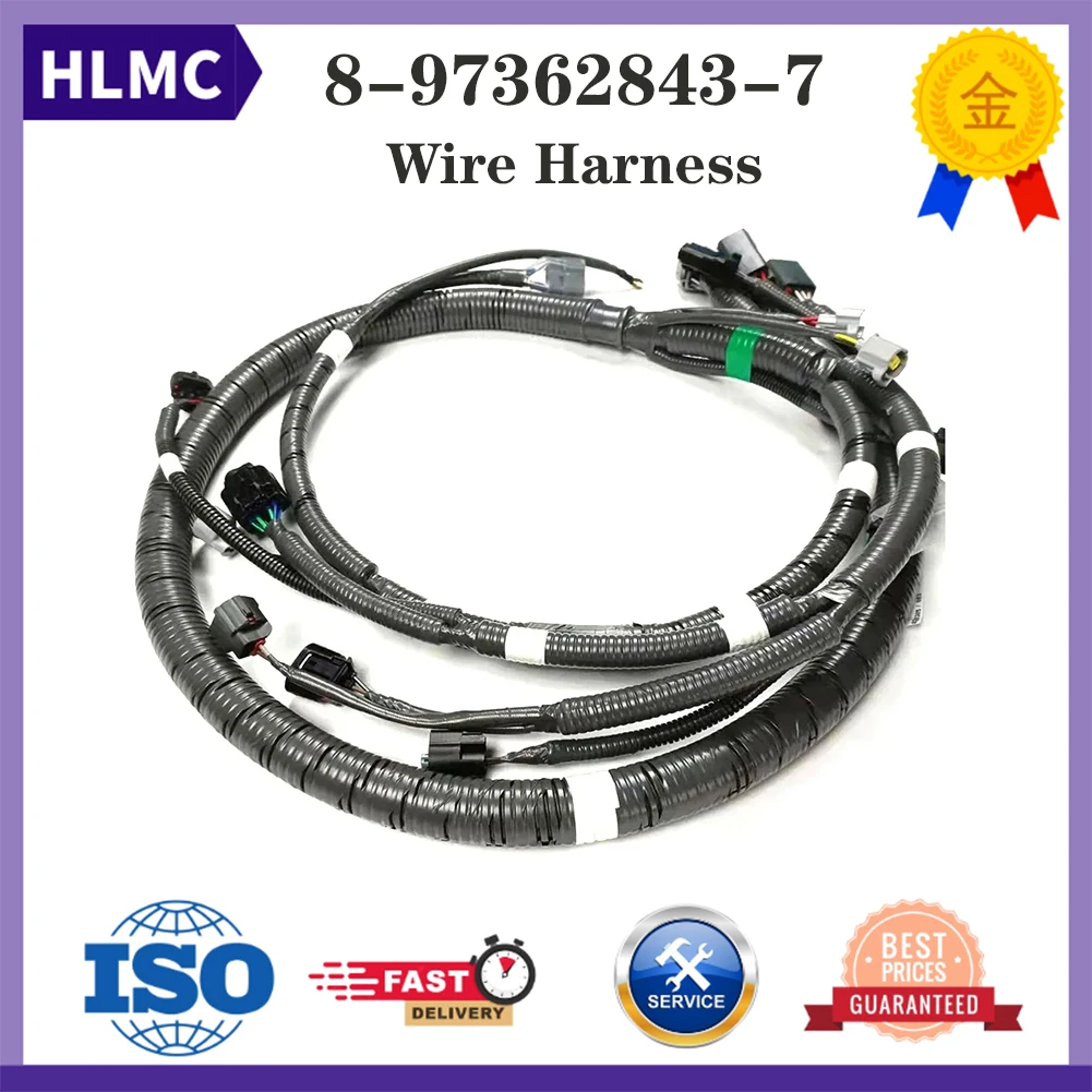 4HK1 Engine Wire Harness for SH210-5 SH240-5 SH200-5 SH240A5 SH250-5 Excavator Wire Harness 8973628437 8-97362843-7