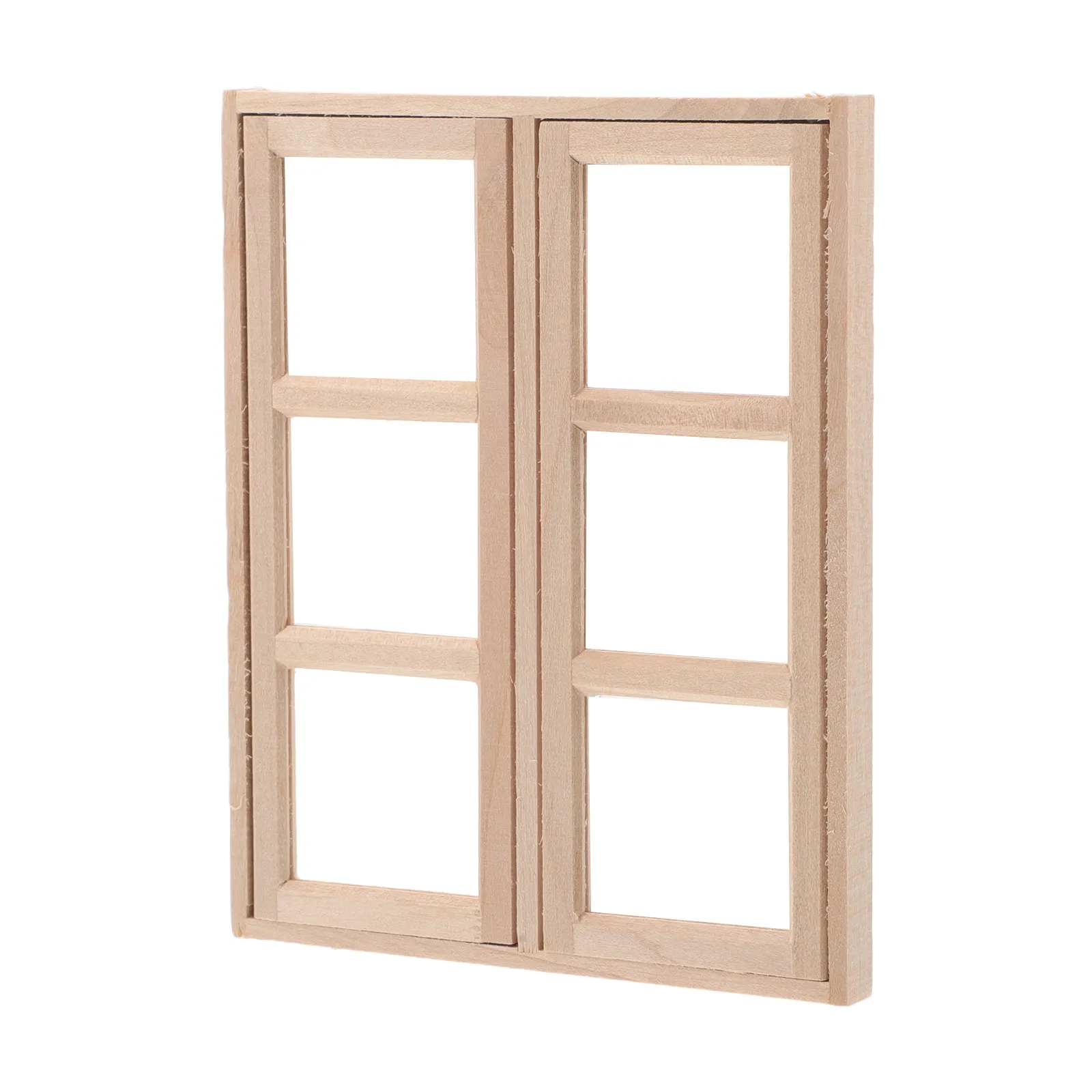 

Miniature Wooden Window Door 1:12 Scale Dollhouse Unpainted DIY Craft Accessory Fairy Garden Home Furniture Decoration