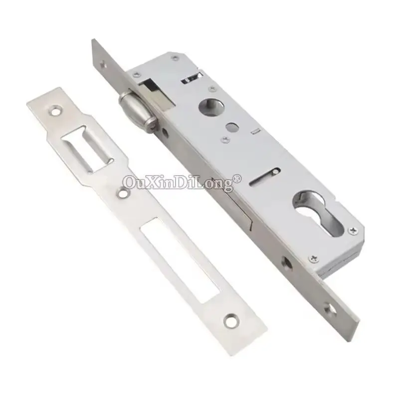 

Европейский узкий врезной корпус дверного замка 8520/8525/8530/8535 алюминиевый сплав, пластиковые стальные дверные сенсорные бусины, запасные части для замка