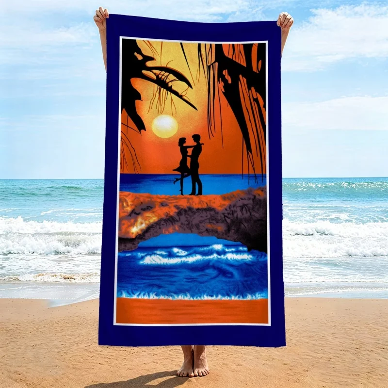 Newest Beach Towel Turquoise Polka Dot Zebra Bikini Summer Beach Element Print Quick Dry Beach Towel Bath Towel