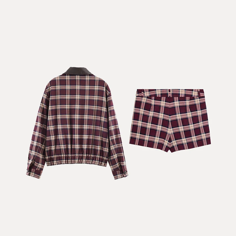 طقم فايون نسائي لشتاء 2025 مع معطف بياقة واقفة وسراويل واسعة بطيات نمط تشي طويل Sve مقاس للبالغين مصنوع في الصين #4