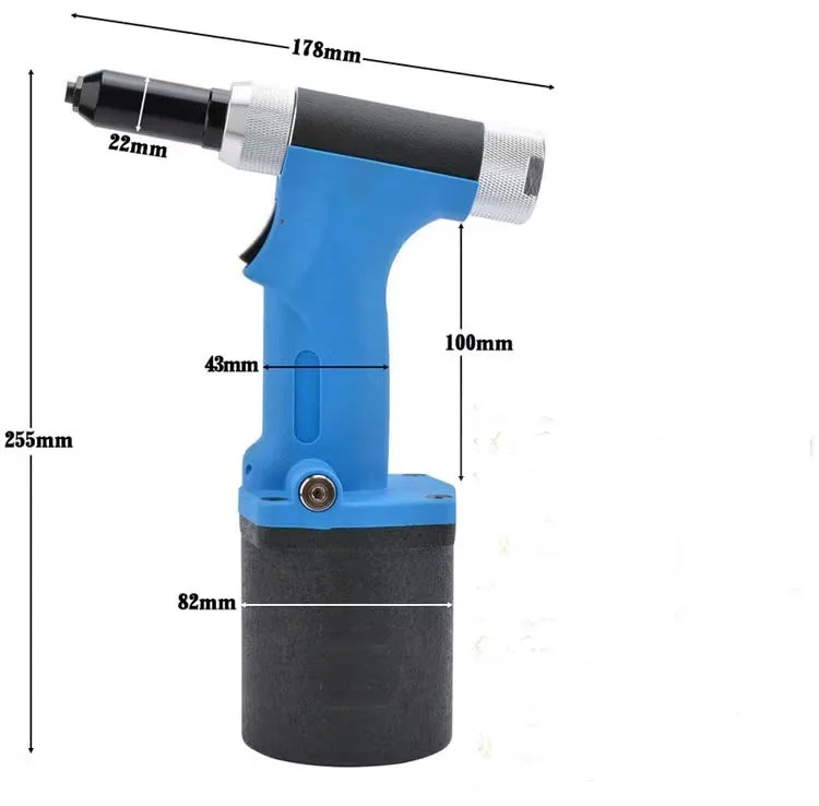 Air Pneumatic Riveter Gun, 2.4/3.2/4/5mm Air Hydraulic Rivets Nut gun tools