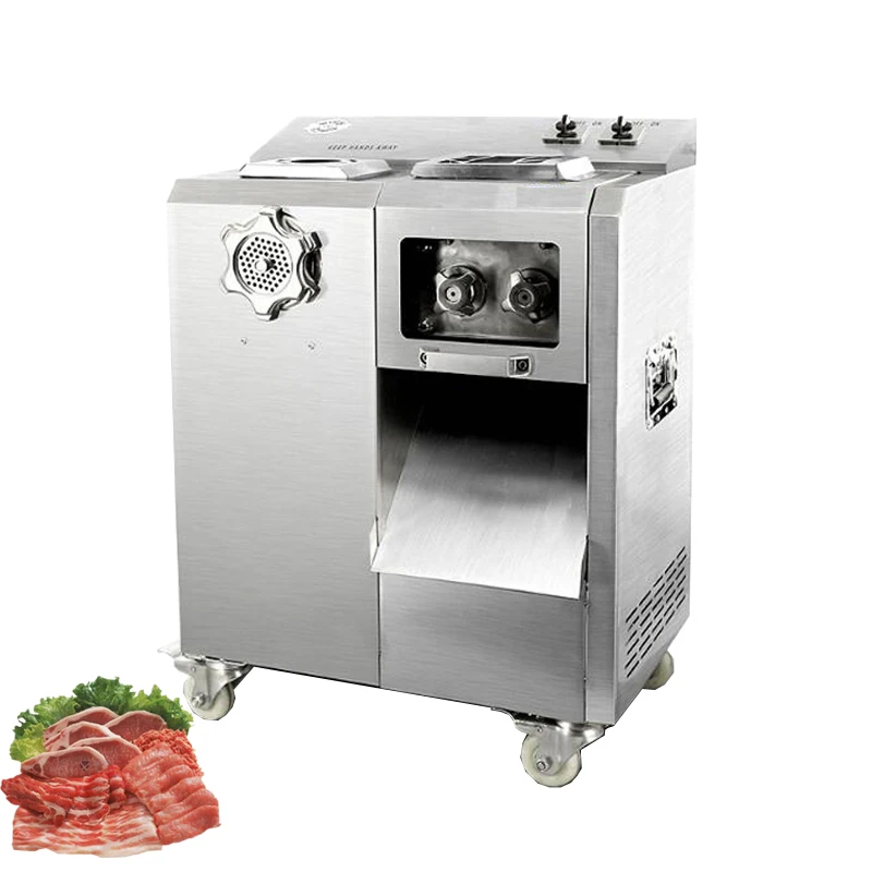 

Stainless Steel Meat Cutting Machine Commercial Meat Grinder Enema Machine Electric Meat Slicer Shred Dicing Machine