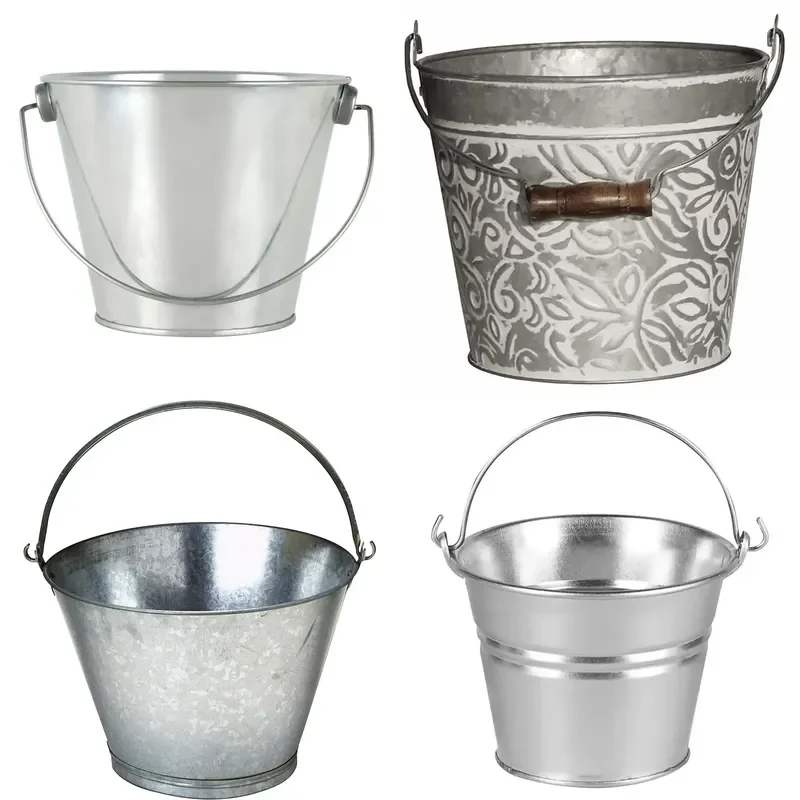 for Multi-purpose Metal Buckets for Cleaning Water Transportation and Storage Needs of Family Garden Farm