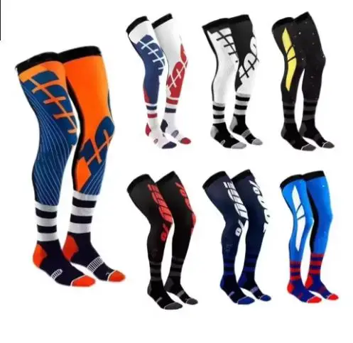 

2025 New MX MTB ATV Cycling Socks, High Elasticity with Anti-slip Strips, Off-road Motorcycle Long Calf Socks, Wear-resis