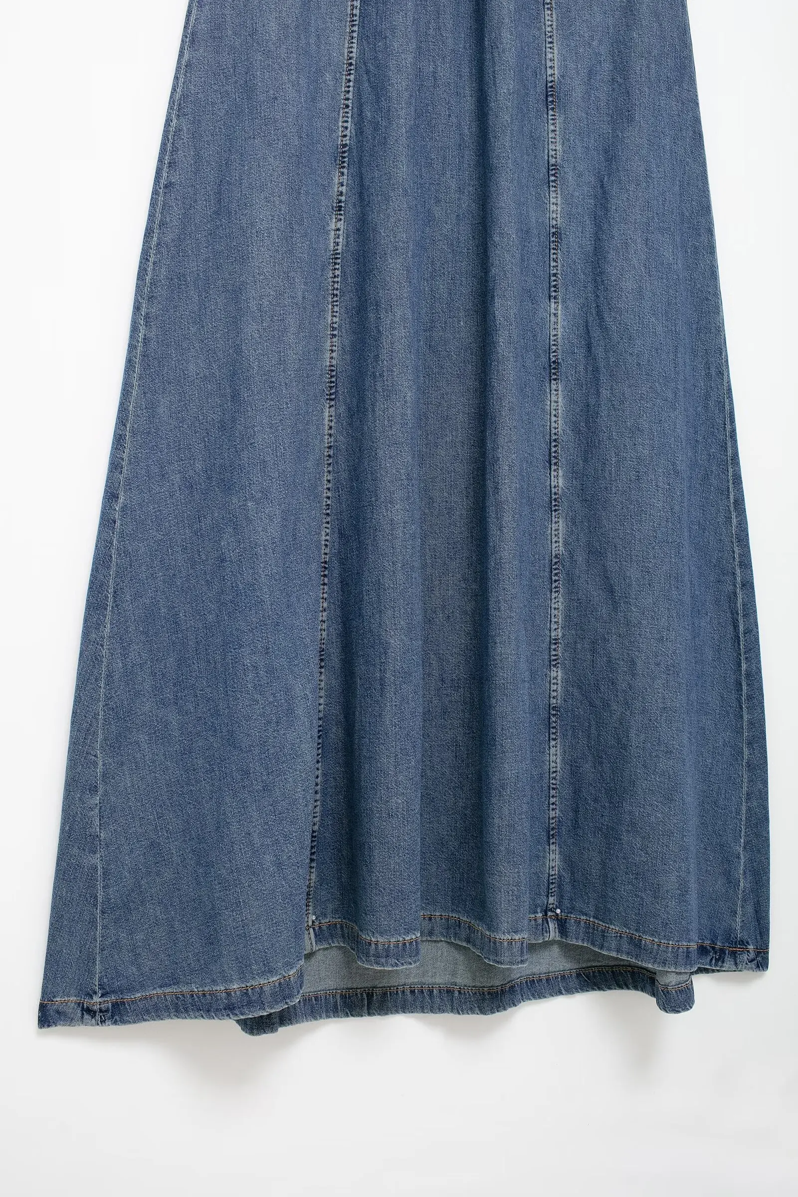 Vestido midi jeans sem mangas para mulher, moda casual chique, versão solta, retrô, novo, 2022