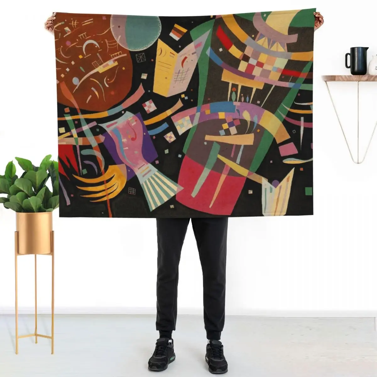 Wassily Kandinsky Throw Blanket christmas decoration Bed Fashionable blankets and throws Flannels Luxury Comforter Blankets