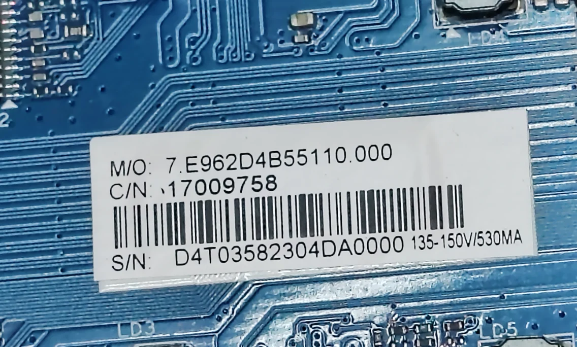 CV962D4-B55 Материнская плата сетевого Wi-Fi-телевизора 4K, хорошо протестирована, физическое фото для 130--150 В 530 мА 1,5G + 8G