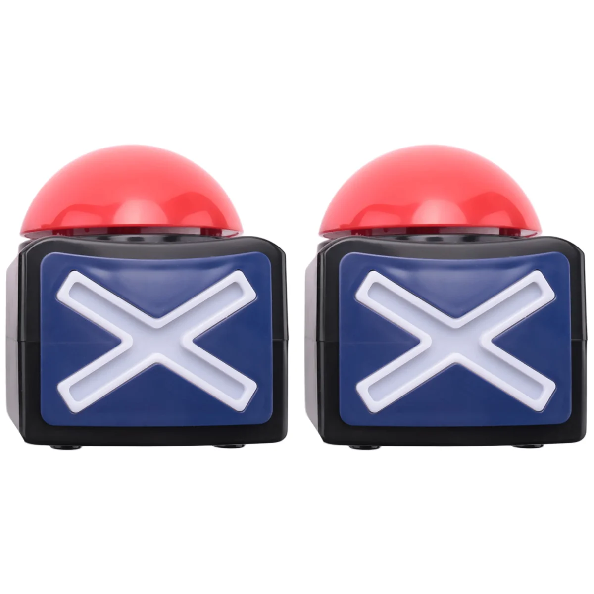 2PCS Game Answer Buzzer, Game Buzzer Alarm Sound Play Button with Light Trivia Quiz Got Talent Buzzer Game Toys