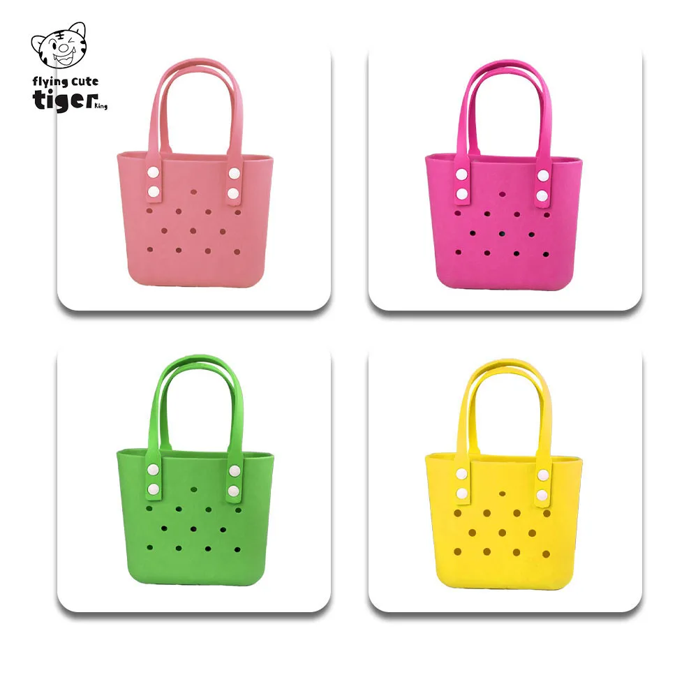 Bento-Tasche im koreanischen Stil, neues Modell, Eva Beach DIY, perforiert, modische Outdoor-Handtasche, tragbar, wasserdicht, schlicht – Detail 15