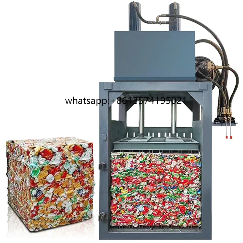 

TTextile Waste Used Clothes Recycling Fiber Carton Small Packaging Machine 20T 50T Vertical Hydraulic Baler