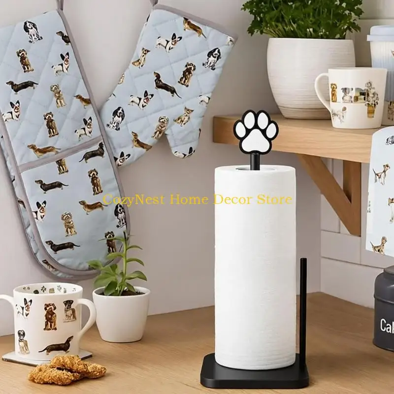 92MF Bathroom Paper Roll Table Use Countertop Tissue Holders Stand Decorative Top for Home Routines Daily