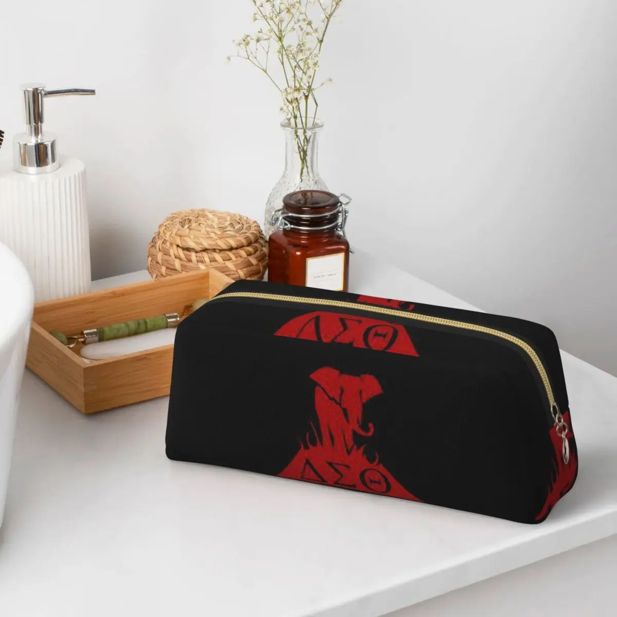 Estuches para Lápices de Regalo de la Hermandad Delta Sigma Theta, Caja para Lápices, Bolsa para Lápices de Gran Capacidad, Portalápices