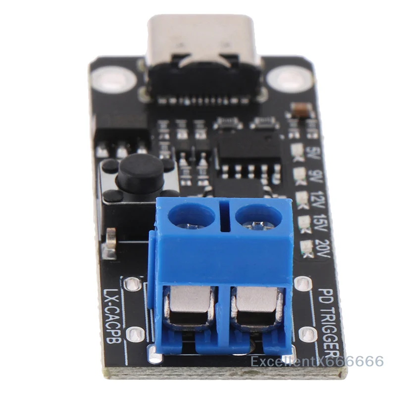 100W 5A High-Speed Type-C USB C Fast Charging Board QC PD Power Delivery Boost Module for Quick Charger Decoy Trigger - Image 2