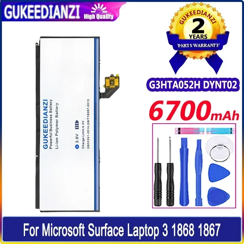 

Аккумуляторная батарея высокой емкости G3HTA052H DYNT02 6700 мАч для Microsoft Surface Laptop 3 Laptop3 1868 1867